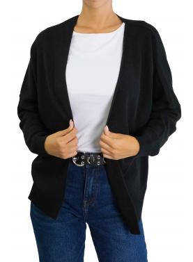 Cardigan tinta unita aperto